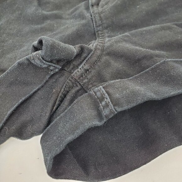H&M Womens Black Jean Shorts Denim Cuffed Size US 12 - Picture 4 of 12